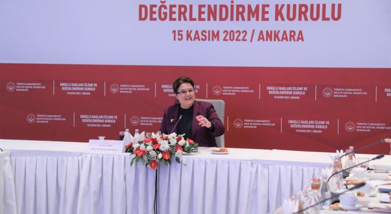 Bakanımız Derya Yanık Başkanlığında Engelli Hakları İzleme ve Değerlendirme Kurulunun ilk toplantısı  Gerçekleştirildi