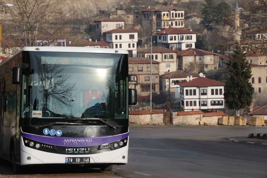 Safranbolu’da halk otobüsü sayısı 9’a çıkarıldı