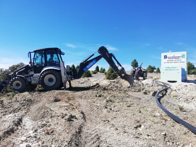 Bursa’da kırsal mahallelerde tankerle su taşımaya son
