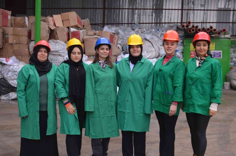 Hatay’da 7 kadın bir araya gelip geri dönüşüm tesisi kurdu
