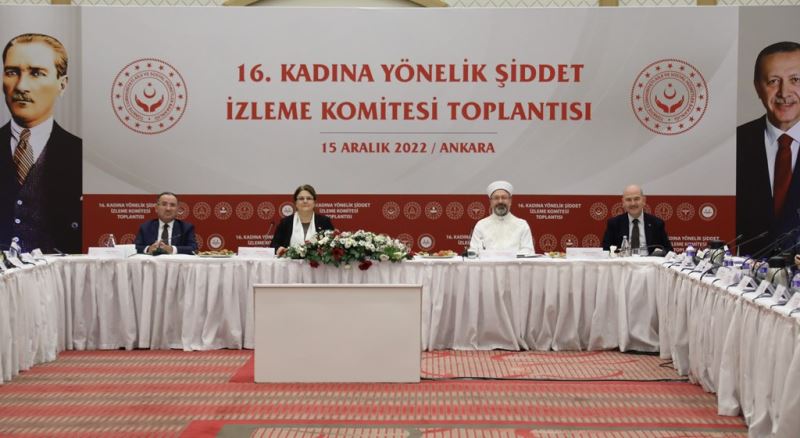 Bakanımız Derya Yanık 16. Kadına Yönelik Şiddet İzleme Komitesi Toplantısına Başkanlık Etti