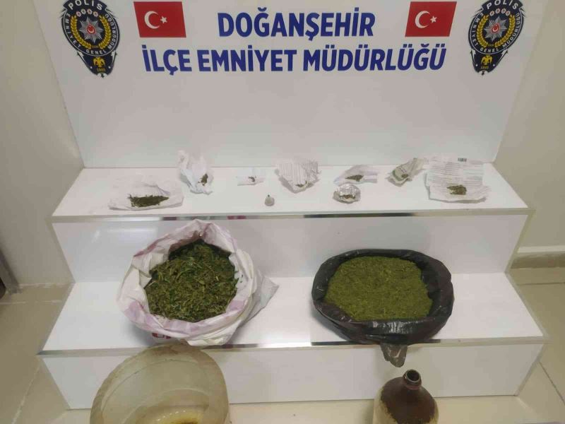 Doğanşehir’de uyuşturucu operasyonu
