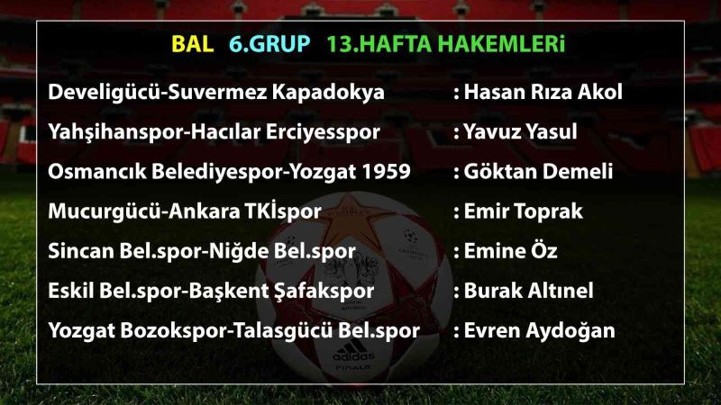 Bozokspor - Talasgücü maçının hakemi Evren Aydoğan
