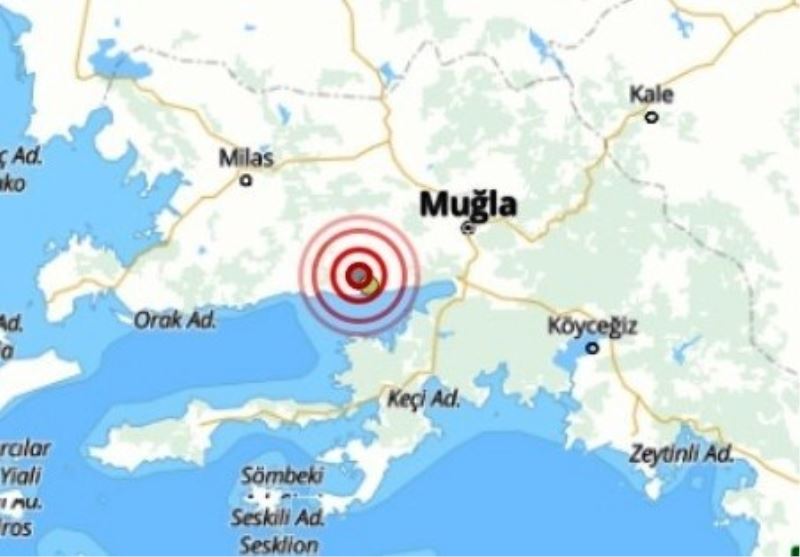 Muğla’da 3.1 büyüklüğünde deprem
