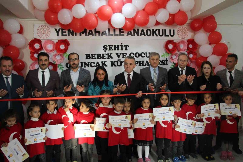 Şehit bebek ve çocukların ismi verilen kütüphanenin açılışı yapıldı
