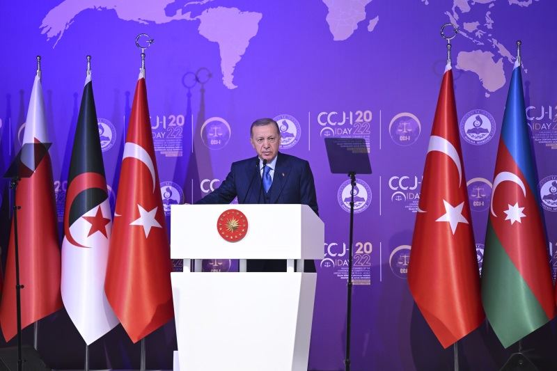 CUMHURBAŞKANI ERDOĞAN İSLAM DÜNYASI ANAYASA YARGISI KONFERANSI AÇILIŞ KONGRESİ