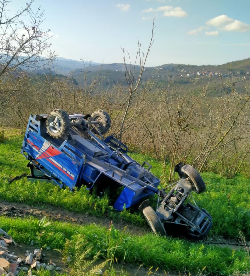 Alaplı’da patpat devrildi: 1 yaralı
