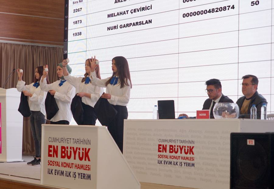 “İlk Evim, İlk İş Yerim” projesinin Kastamonu’da talihlileri kura çekimiyle belirlendi