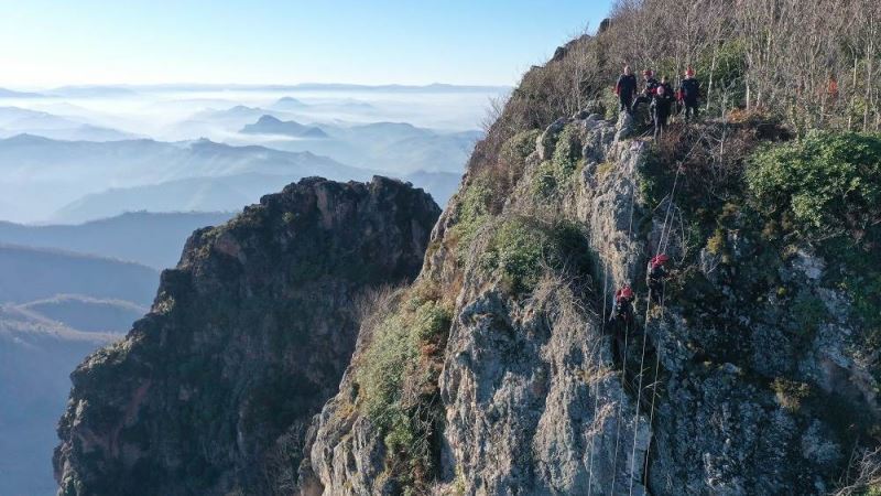 Ordu Kent Ormanı’nda nefes kesen tatbikat
