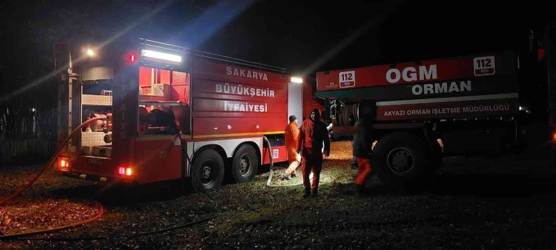 Ormanlık alanda çıkan yangın söndürüldü
