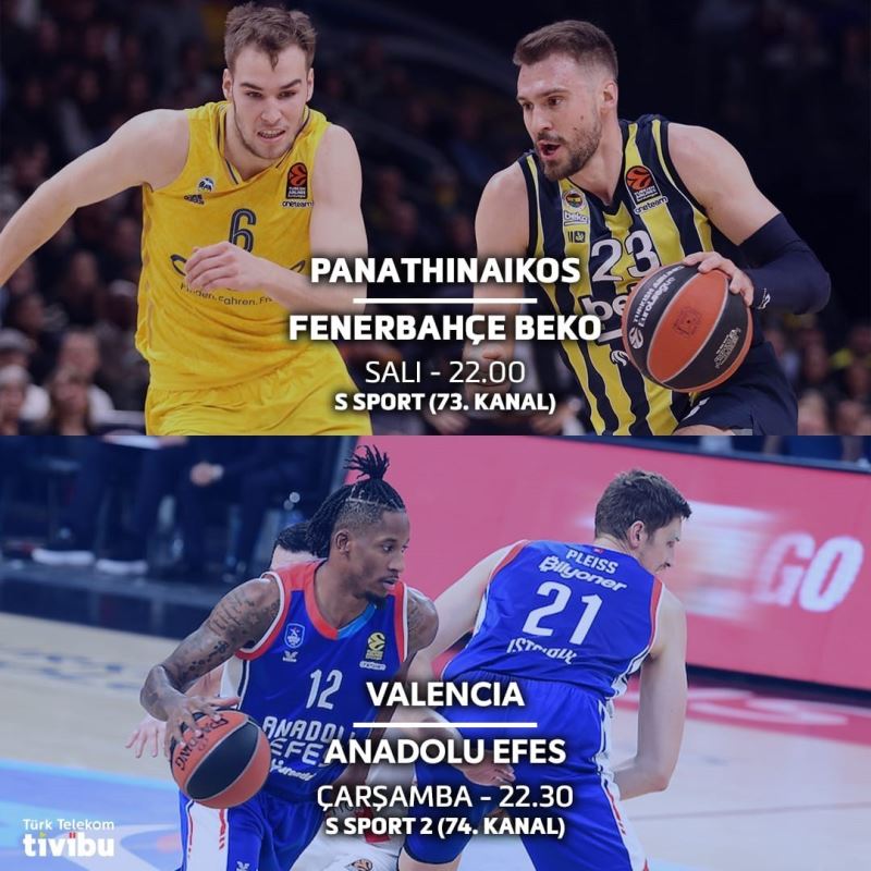 EuroLeague çift maç haftası Tivibu’da
