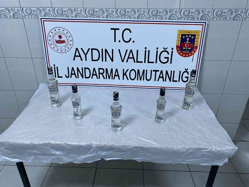 Aydın jandarması kaçak alkole geçit vermedi
