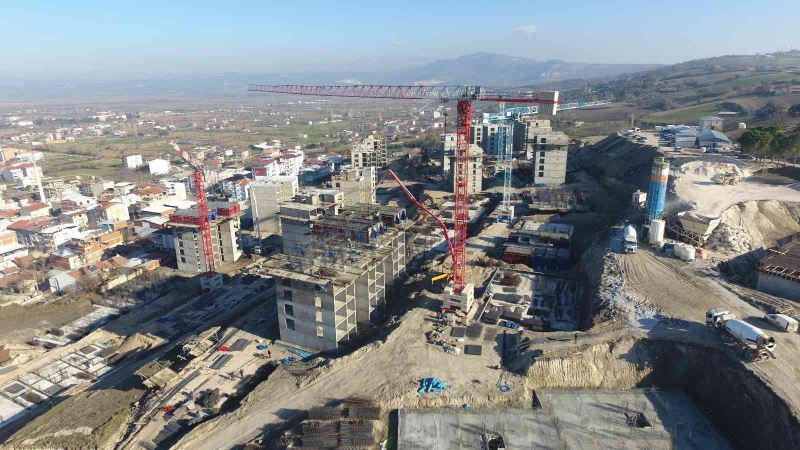 70 gün önce başlamıştı, TOKİ daireleri hızla yükseliyor
