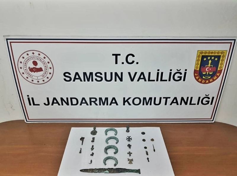 Samsun’da çok sayıda tarihi eser ele geçirildi
