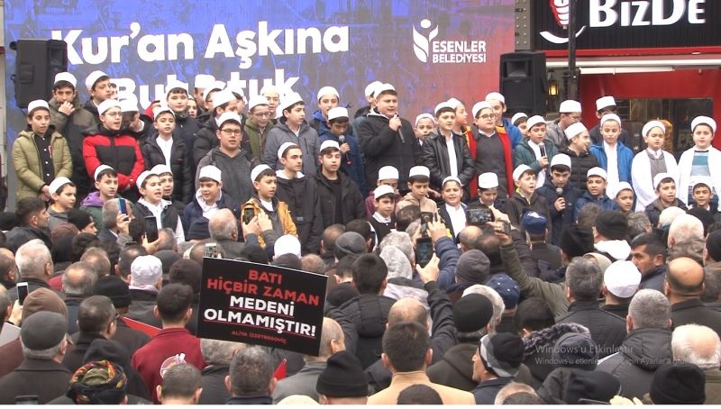 Esenler’de Kur’an-ı Kerim’e saldırıda bulunan Palu ve Wagensvelda protesto edildi
