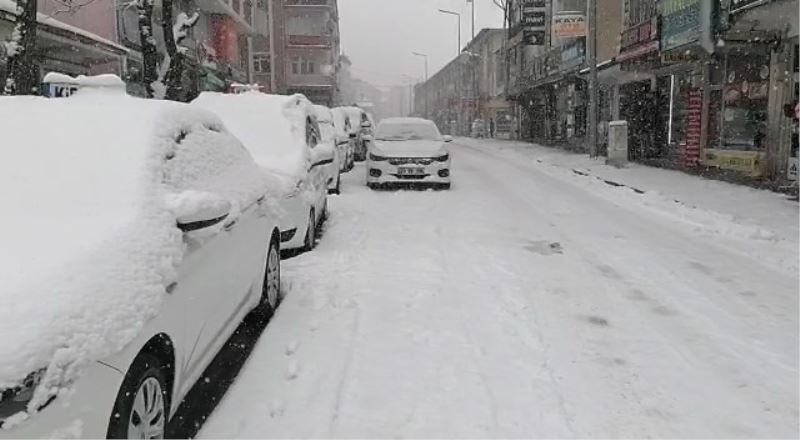 Elazığ’ın ilçelerinde kar yağışı etkili oldu
