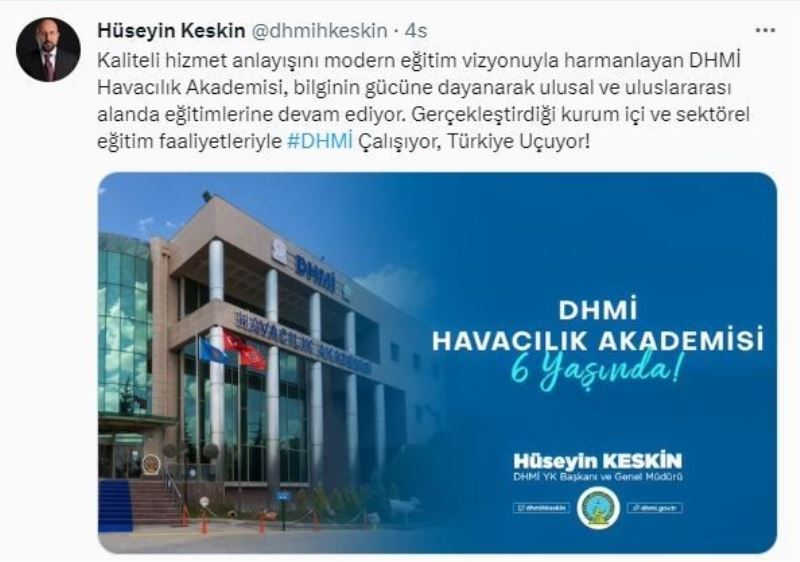 Devlet Hava Meydanları İşletmesi havacılık akademisi 6 yaşında
