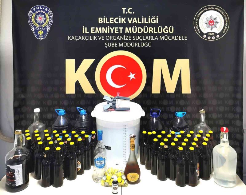 Bilecik’te 79,45 litre etil alkol ele geçirildi
