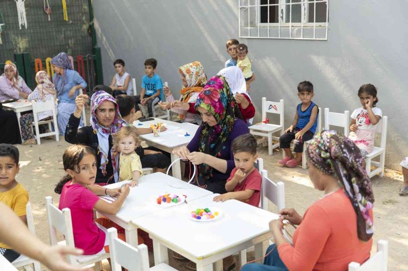 Büyükşehir Belediyesi kadınlar ve çocuklara pozitif dokunuşlar yapıyor
