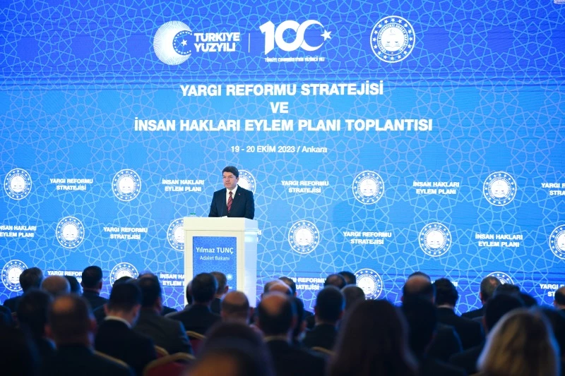 ADALET BAKANI YILMAZ TUNÇ, YARGI REFORMU STRATEJİ BELGESİ VE İNSAN HAKLARI EYLEM PLANI TOPLANTISI