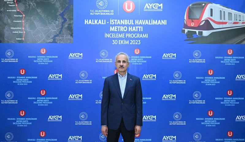 ULAŞTIRMA VE ALTYAPI BAKANI ABDULKADİR URALOĞLU KAYAŞEHİR-İSTANBUL HAVALİMANI METRO HATTINDA İNCELEMELERDE BULUNDU