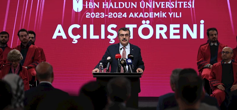 BAKAN TEKİN, İBN HALDUN ÜNİVERSİTESİ 2023-2024 AKADEMİK YILI AÇILIŞ PROGRAMINA KATILDI