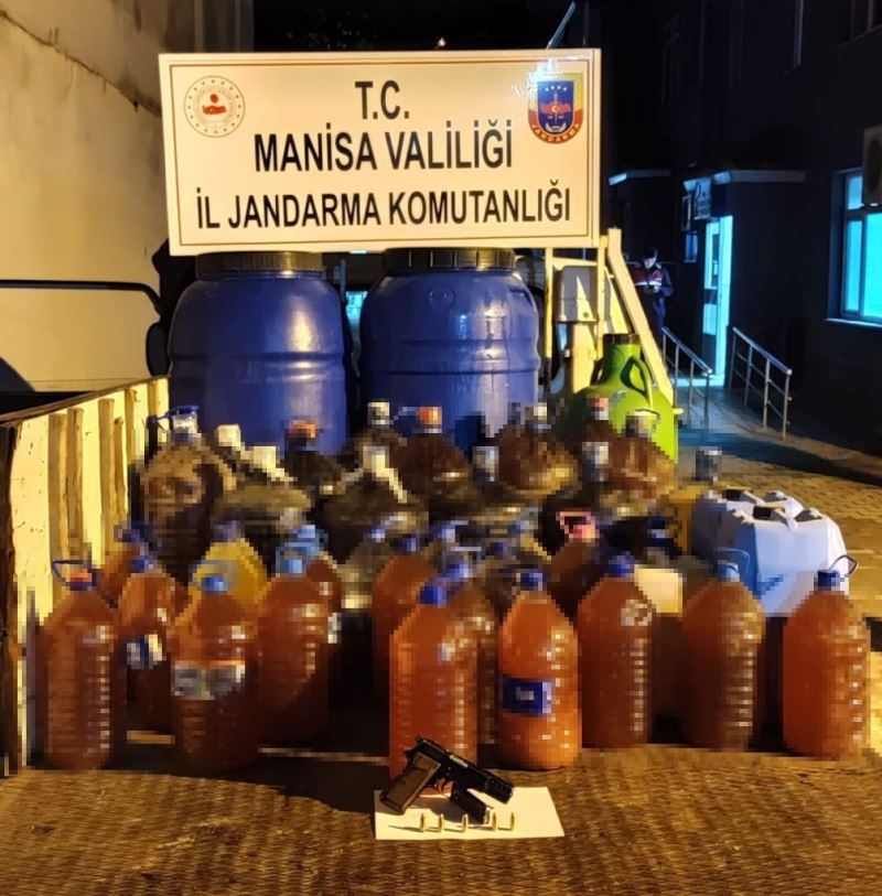 Manisa’da sahte içki operasyonu
