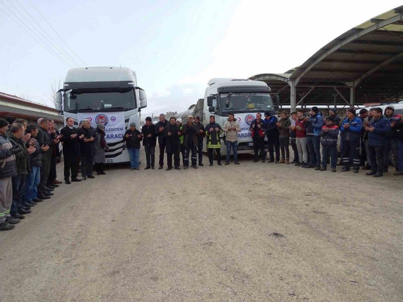 Hisarcık’tan deprem bölgesine 100 ton kömür gönderildi
