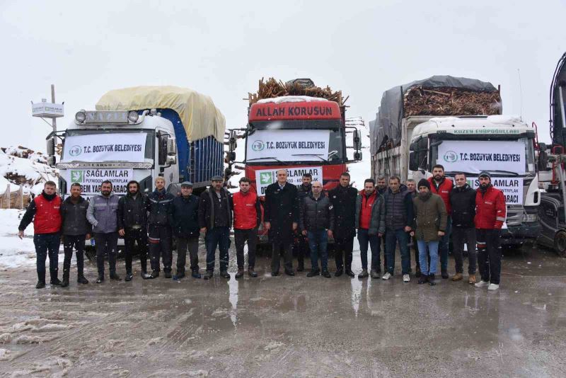 Deprem bölgesine yakacak yardımı
