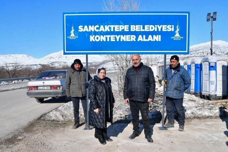 Sancaktepe Belediyesi, deprem bölgesinde konteyner kent kuruyor
