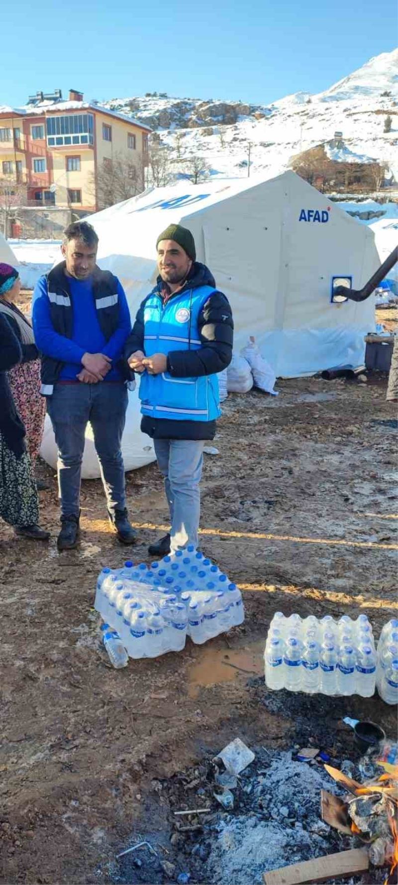 Varto Müftüsü Öztürk deprem bölgesinde
