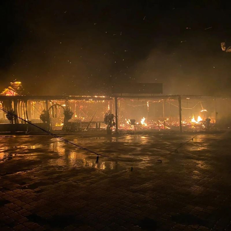 Ordu’da bir restoran, yangın sonucu küle döndü
