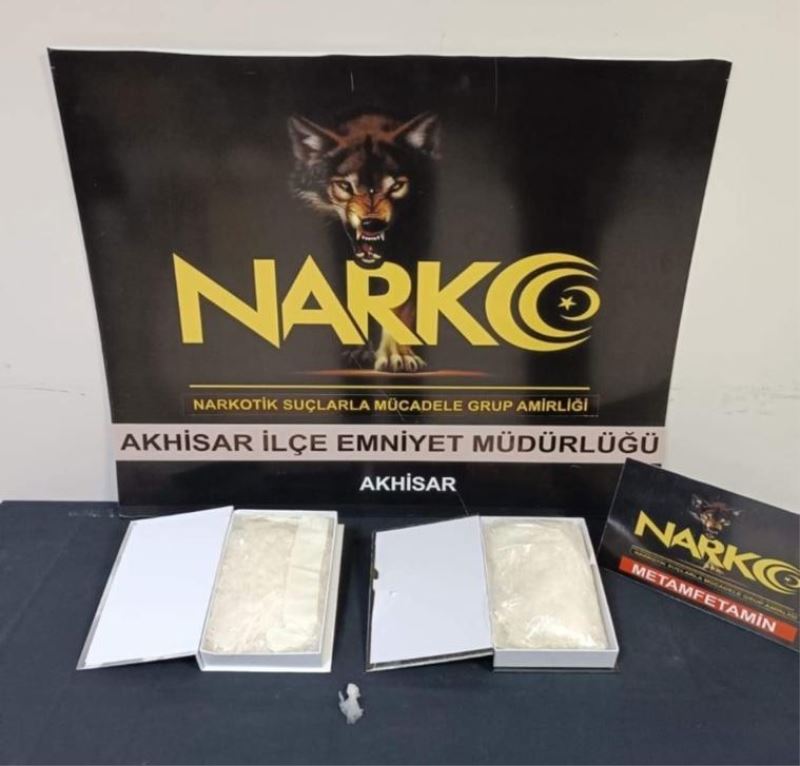 Manisa’da 1 kilo 497 gram metamfetamin ele geçirildi
