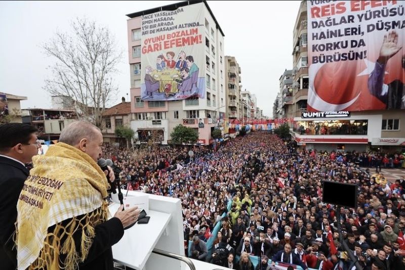 Cumhurbaşkanı Erdoğan’dan Nazilli’ye teşekkür
