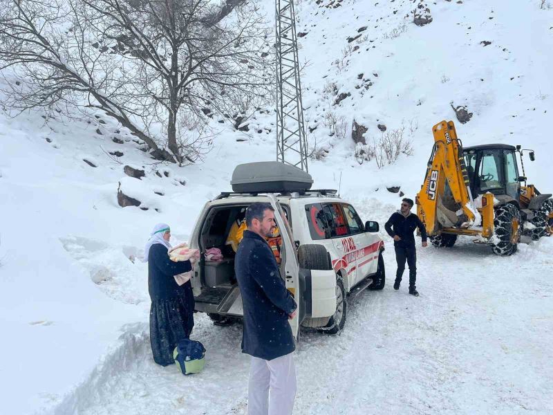 Ekipler köyde rahatsızlanan Rumeysa ve Melisa kardeşler için seferber oldu
