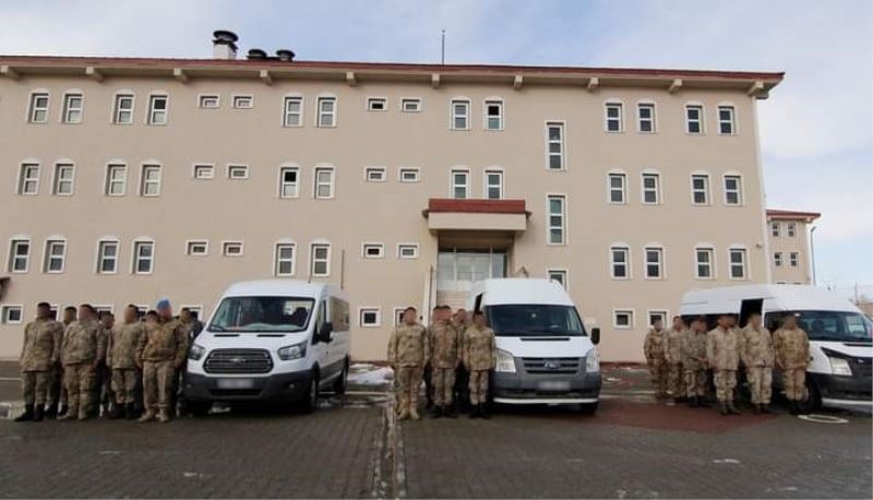 Vanlı güvenlik korucuları deprem bölgesine sevk edildi
