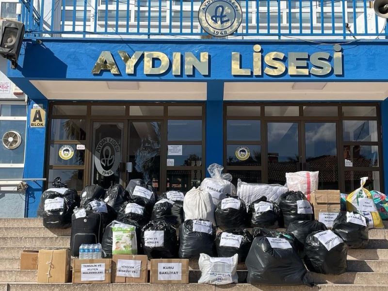 Aydın Lisesi’nden Kahramanmaraş’a destek
