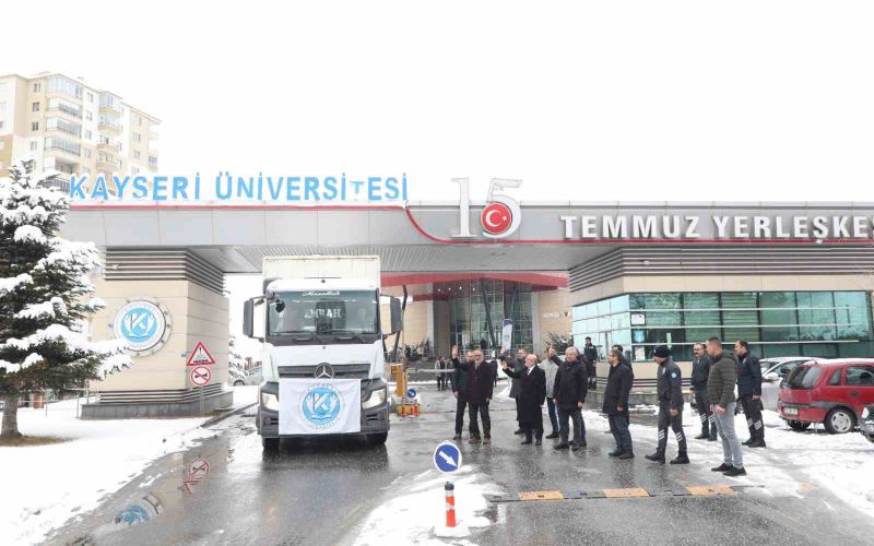 Kayseri Üniversitesi’nden deprem bölgesine yardım eli
