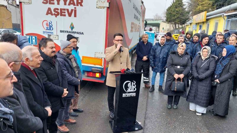 Bayrampaşa’dan mobil mutfak tırı deprem bölgesine yola çıktı
