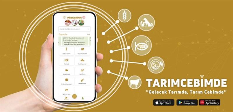 “BALIKÇILIK”, “EVCİL HAYVANLAR” VE “KENT TARIMI” DA ARTIK “TARIMCEBİMDE” MOBİL UYGULAMASINDA