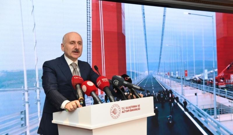 ULAŞTIRMA VE ALTYAPI BAKANI KARAİSMAİLOĞLU: OSMANGAZİ KÖPRÜSÜ’NDE 87 BİN 352 ARAÇ GEÇİŞİ İLE REKOR KIRILDI