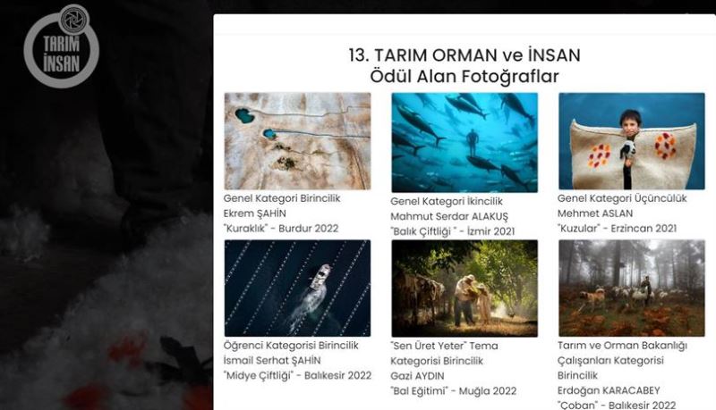 TARIM ORMAN VE İNSAN FOTOĞRAF YARIŞMASINDA SONUÇLAR BELLİ OLDU