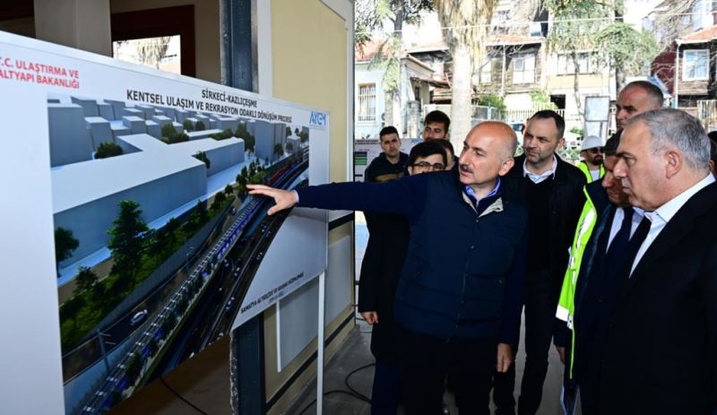 ULAŞTIRMA VE ALTYAPI BAKANI KARAİSMAİLOĞLU: KAZLIÇEŞME-SİRKECİ RAYLI SİSTEM PROJESİ’NDE YÜZDE 87 FİZİKİ İLERLEME KAYDETTİK