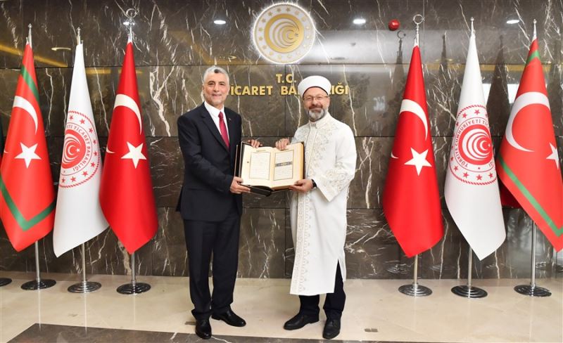 Bakan Bolat’a, Diyanet İşleri Başkanı Erbaş’tan Hayırlı Olsun Ziyareti