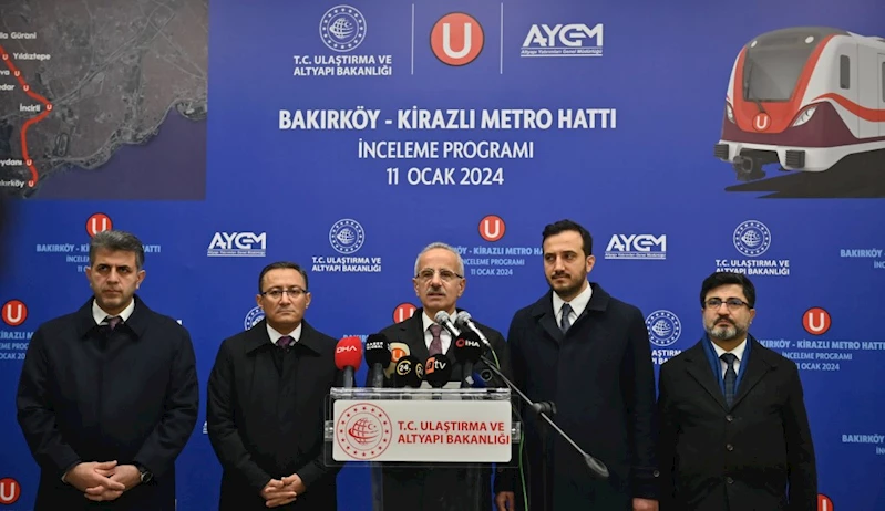 BAKIRKÖY-KİRAZLI METRO HATTI ŞUBAT SONUNDA HİZMETE AÇILACAK