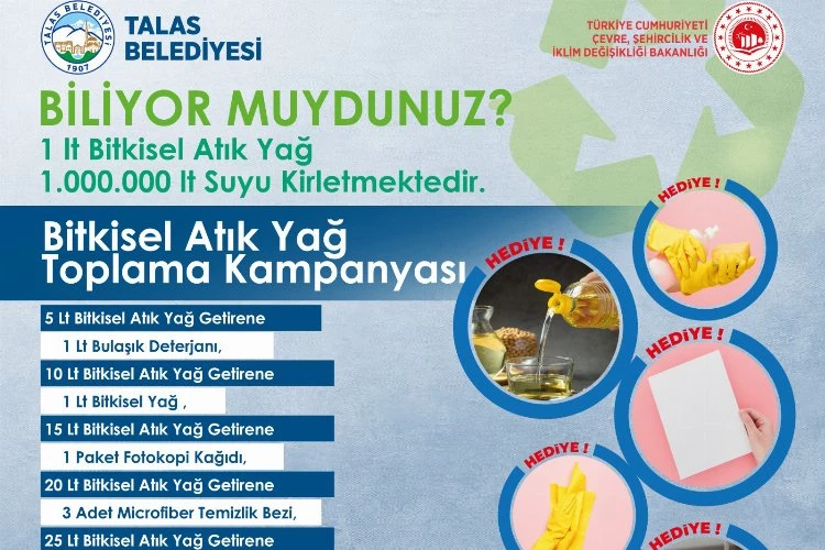 Çevre Günü’nde Talas’ta anlamlı kampanya